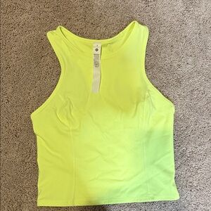 Lululemon Athletica Neon Yellow Tank Top